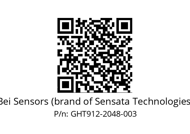  GHT9_12//2G29//02048//G6R// Bei Sensors (brand of Sensata Technologies) GHT912-2048-003