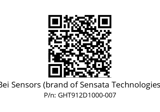  GHT9_12//5G29//10000//G6R//--D4-- Bei Sensors (brand of Sensata Technologies) GHT912D1000-007