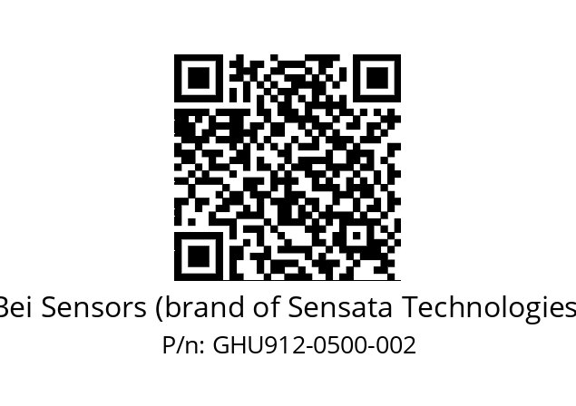  GHU9_12//5G57//00500//G3R020//U0DA-- Bei Sensors (brand of Sensata Technologies) GHU912-0500-002