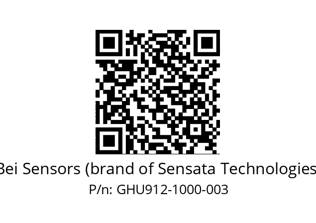  GHU9_12//5G59//01000//G3R020//U0DA-- Bei Sensors (brand of Sensata Technologies) GHU912-1000-003