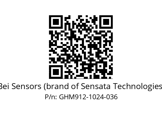  GHM9_12//5G59//01024//G6R//--07-- Bei Sensors (brand of Sensata Technologies) GHM912-1024-036