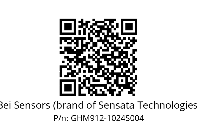  GHM9S12//5G59//01024//G3R020/06/ Bei Sensors (brand of Sensata Technologies) GHM912-1024S004