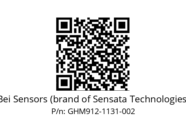  GHM9_12//2G29//01131//G6R// Bei Sensors (brand of Sensata Technologies) GHM912-1131-002