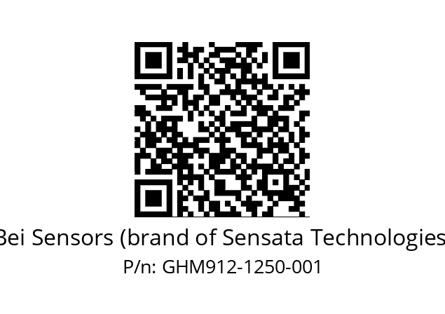  GHM9_12//5G59//01250//G6R// Bei Sensors (brand of Sensata Technologies) GHM912-1250-001