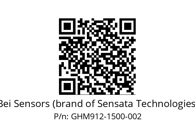  GHM9_12//5G57//01500//G6R// Bei Sensors (brand of Sensata Technologies) GHM912-1500-002