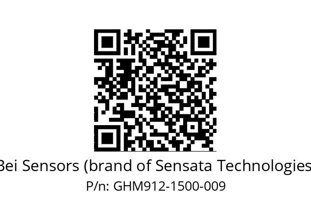  GHM9_12//5G55//01500//G6A// Bei Sensors (brand of Sensata Technologies) GHM912-1500-009