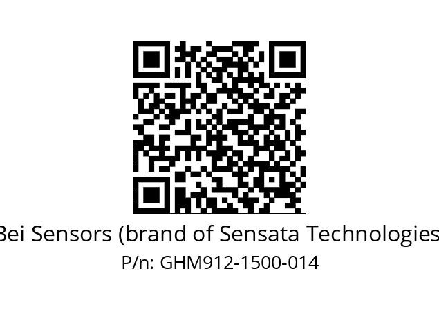  GHM9_12//3G3A//01500//G6R// Bei Sensors (brand of Sensata Technologies) GHM912-1500-014