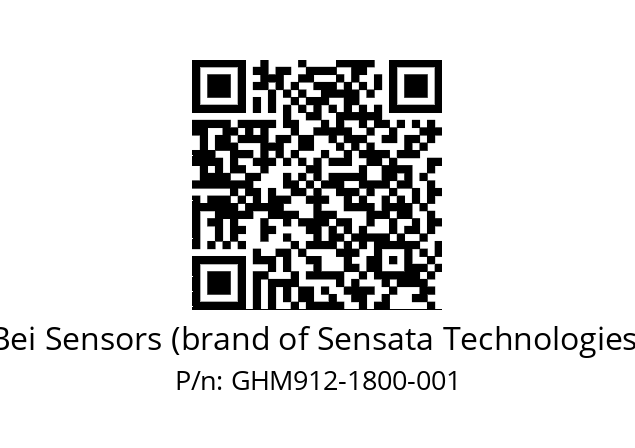  GHM9_12//5G59//01800//G6R// Bei Sensors (brand of Sensata Technologies) GHM912-1800-001