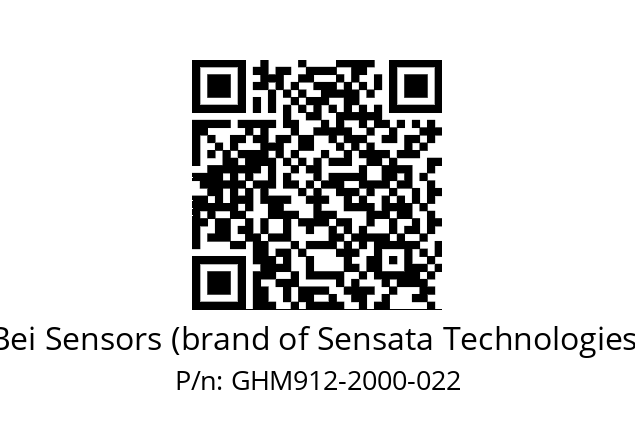  GHM9_12//5G59//02000//GBA// Bei Sensors (brand of Sensata Technologies) GHM912-2000-022