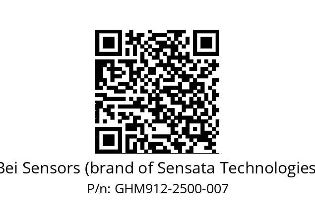  GHM9_12//5G57//02500//G3R020// Bei Sensors (brand of Sensata Technologies) GHM912-2500-007