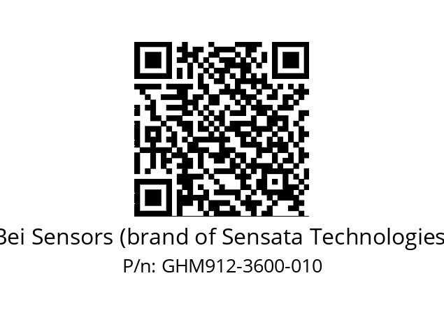  GHM9_12//5G17//03600//G6A// Bei Sensors (brand of Sensata Technologies) GHM912-3600-010