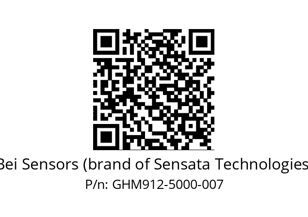  GHM9_12//5G57//05000//G6R// Bei Sensors (brand of Sensata Technologies) GHM912-5000-007