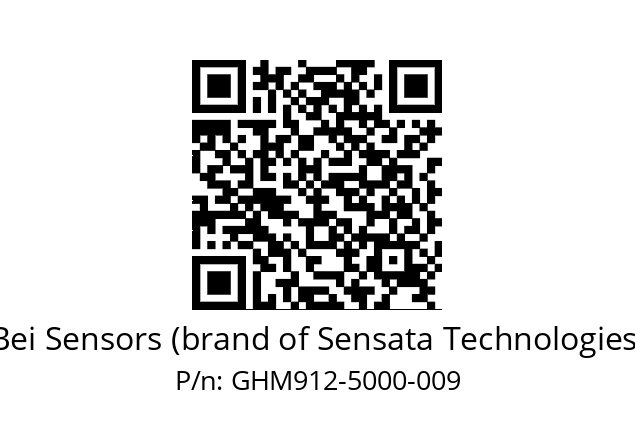  GHM9_12//2G29//05000//G6A// Bei Sensors (brand of Sensata Technologies) GHM912-5000-009