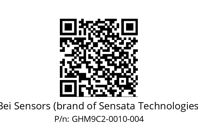  GHM9_C2//5G5N//00010//G6R// Bei Sensors (brand of Sensata Technologies) GHM9C2-0010-004