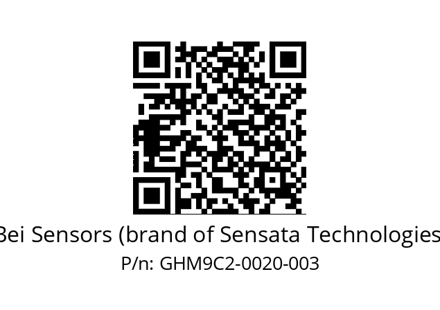  GHM9_C2//5G59//00020//G3A020// Bei Sensors (brand of Sensata Technologies) GHM9C2-0020-003