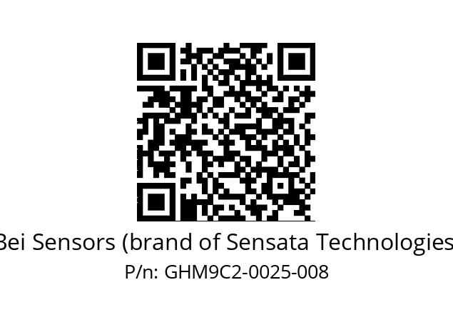  GHM9_C2//5G17//00025//G6R// Bei Sensors (brand of Sensata Technologies) GHM9C2-0025-008