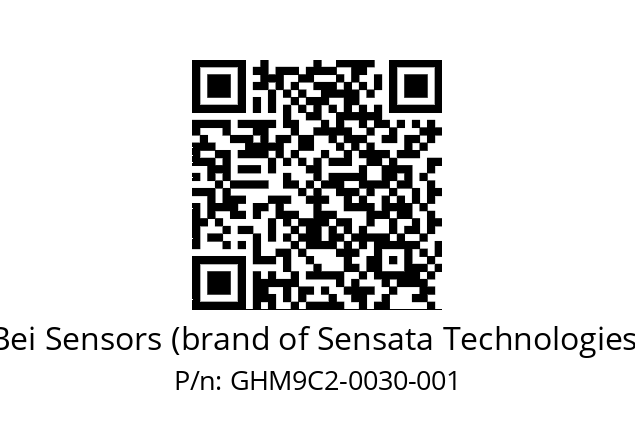  GHM9_C2//5G55//00030//G6R// Bei Sensors (brand of Sensata Technologies) GHM9C2-0030-001