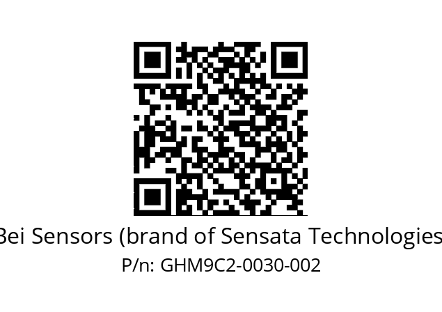  GHM9_C2//3G37//00030//G6R// Bei Sensors (brand of Sensata Technologies) GHM9C2-0030-002