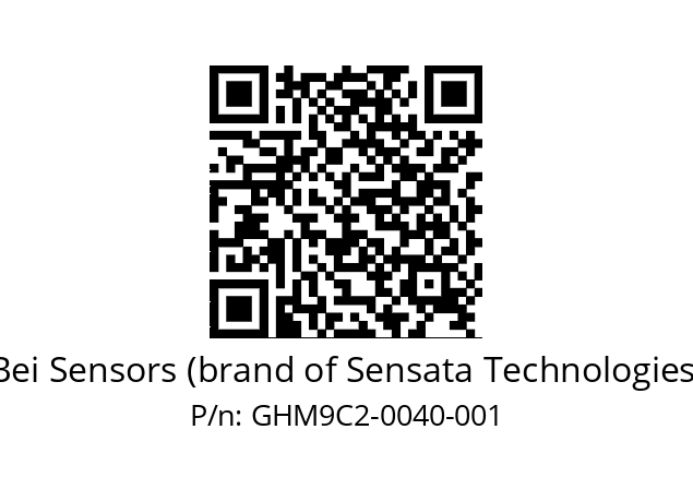  GHM9_C2//5G55//00040//G3A020// Bei Sensors (brand of Sensata Technologies) GHM9C2-0040-001