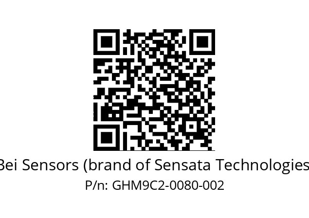  GHM9_C2//5G59//00080//G6A// Bei Sensors (brand of Sensata Technologies) GHM9C2-0080-002