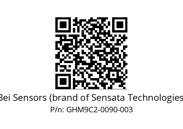  GHM9_C2//5G15//00090//G6R// Bei Sensors (brand of Sensata Technologies) GHM9C2-0090-003