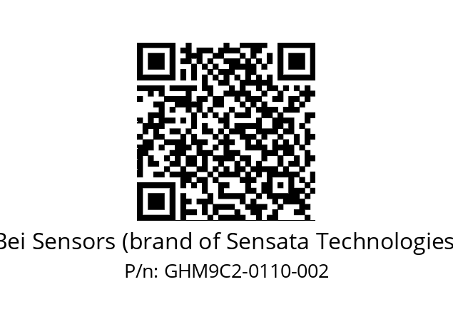  GHM9_C2//5G57//00110//G6R// Bei Sensors (brand of Sensata Technologies) GHM9C2-0110-002