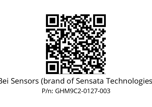  GHM9_C2//3G31//00127//GBA//C1---- Bei Sensors (brand of Sensata Technologies) GHM9C2-0127-003