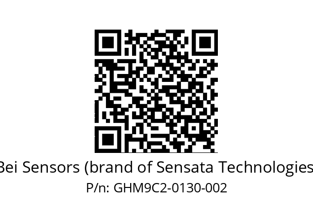  GHM9_C2//5G57//00130//G6R// Bei Sensors (brand of Sensata Technologies) GHM9C2-0130-002