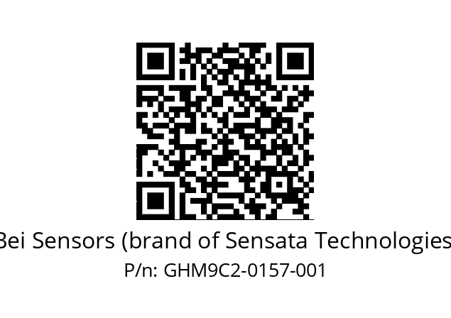  GHM9_C2//3G39//00157//G6R// Bei Sensors (brand of Sensata Technologies) GHM9C2-0157-001