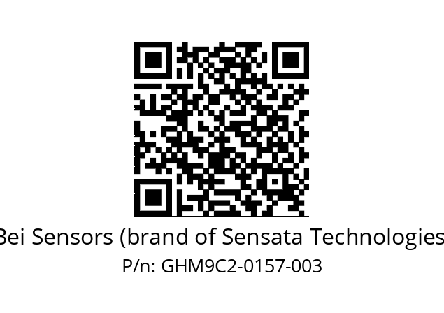  GHM9_C2//5G55//00157//G6R// Bei Sensors (brand of Sensata Technologies) GHM9C2-0157-003