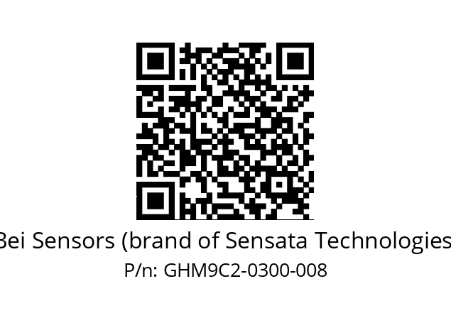  GHM9_C2//5G1A//00300//G6R// Bei Sensors (brand of Sensata Technologies) GHM9C2-0300-008