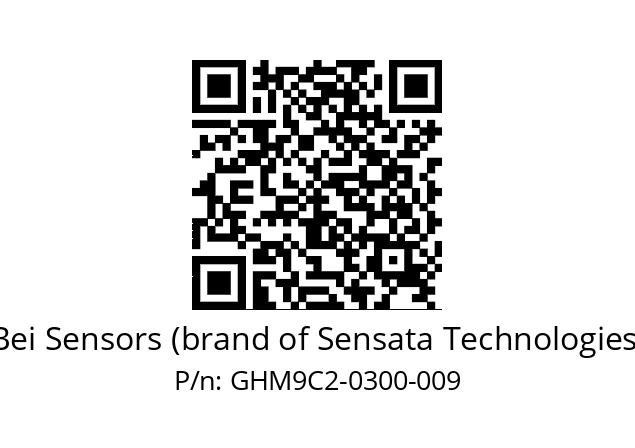  GHM9_C2//5G55//00300//G6R// Bei Sensors (brand of Sensata Technologies) GHM9C2-0300-009