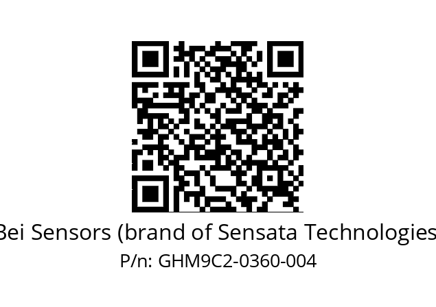  GHM9_C2//5G57//00360//G6R// Bei Sensors (brand of Sensata Technologies) GHM9C2-0360-004