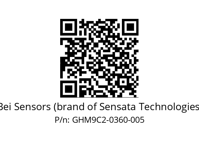  GHM9_C2//5G2A//00360//G6R// Bei Sensors (brand of Sensata Technologies) GHM9C2-0360-005