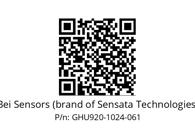  GHU9_20//5G29//01024//G3R030//U0D4-- Bei Sensors (brand of Sensata Technologies) GHU920-1024-061