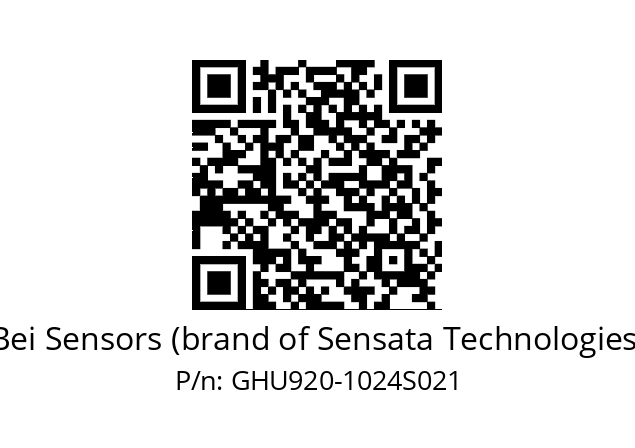  GHU9S20//5G57/RD/01024//00R020//U0D4BQ Bei Sensors (brand of Sensata Technologies) GHU920-1024S021