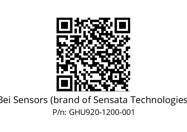  GHU9_20//3G39//01200//G6R//U0D4-- Bei Sensors (brand of Sensata Technologies) GHU920-1200-001