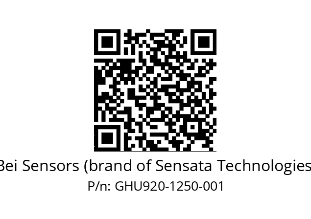  GHU9_20//3G39//01250//G6R//U0---- Bei Sensors (brand of Sensata Technologies) GHU920-1250-001