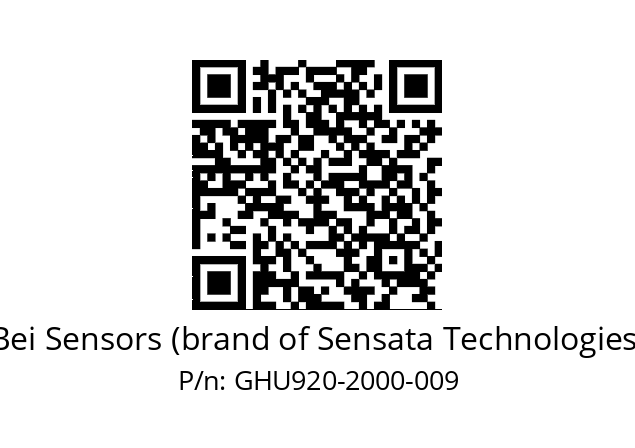  GHU9_20//5G29//02000//G3R050//U0---- Bei Sensors (brand of Sensata Technologies) GHU920-2000-009