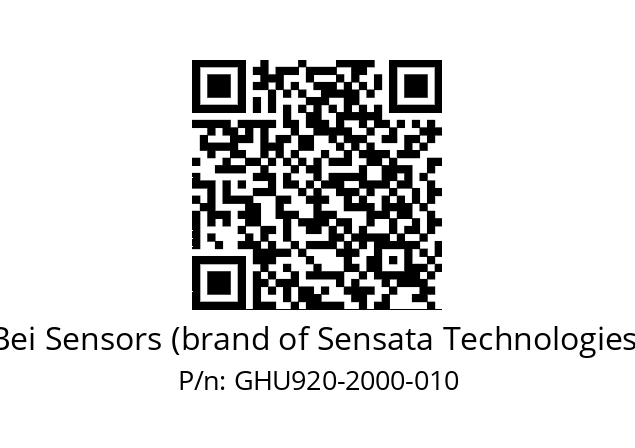  GHU9_20//2G29//02000//G3R020//U0---- Bei Sensors (brand of Sensata Technologies) GHU920-2000-010