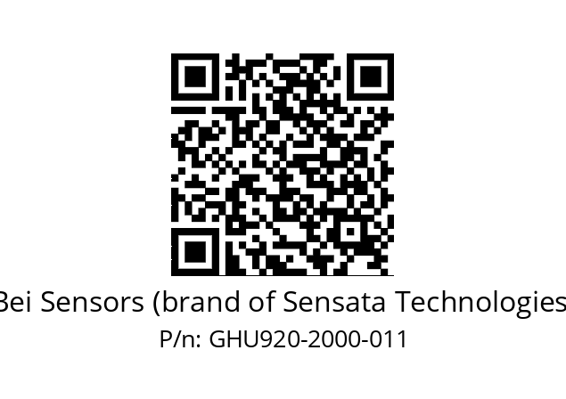  GHU9_20//2G29//02000//G3R020//U0DA-- Bei Sensors (brand of Sensata Technologies) GHU920-2000-011