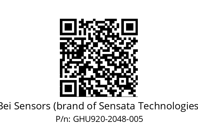  GHU9_20//5G59//02048//G3R020//U0---- Bei Sensors (brand of Sensata Technologies) GHU920-2048-005