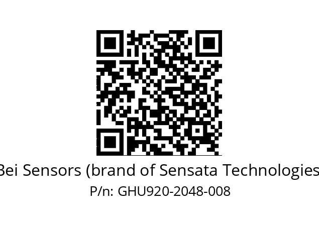  GHU9_20//2G29//02048//G6R//U0---- Bei Sensors (brand of Sensata Technologies) GHU920-2048-008