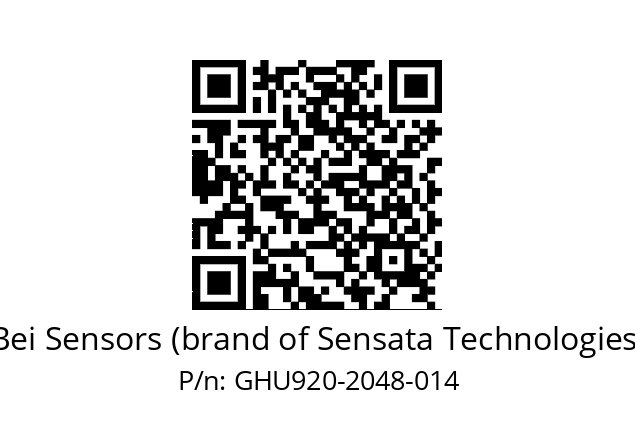  GHU9_20//5G59//02048//GTR//U0---- Bei Sensors (brand of Sensata Technologies) GHU920-2048-014