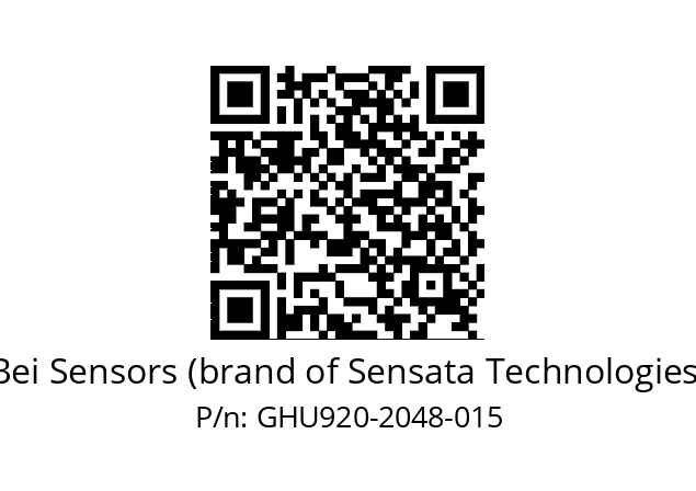  GHU9_20//5G29//02048//G6R//U0D4-- Bei Sensors (brand of Sensata Technologies) GHU920-2048-015