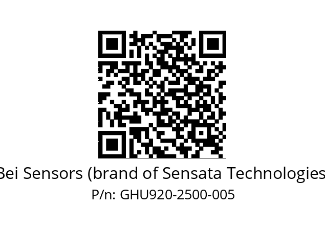  GHU9_20//3G39//02500//G3R050//U0---- Bei Sensors (brand of Sensata Technologies) GHU920-2500-005