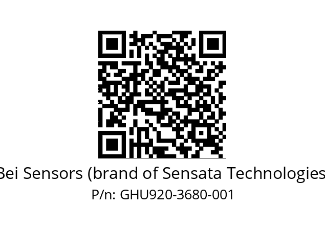  GHU9_20//5G59//03680//G3R020//U0DA-- Bei Sensors (brand of Sensata Technologies) GHU920-3680-001