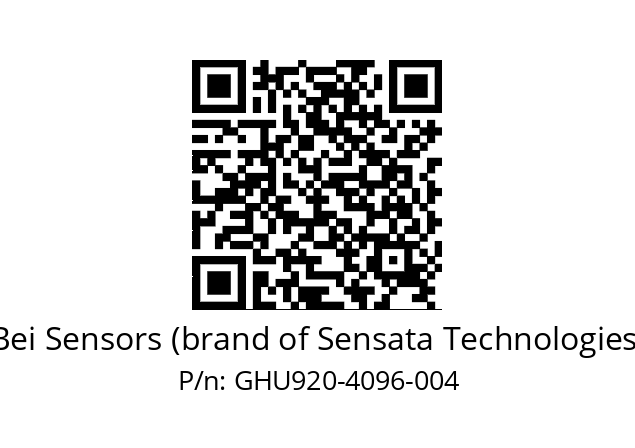  GHU9_20//5G59//04096//G3R020//U0DA-- Bei Sensors (brand of Sensata Technologies) GHU920-4096-004