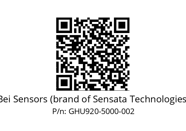  GHU9_20//2G29//05000//G6R//U0---- Bei Sensors (brand of Sensata Technologies) GHU920-5000-002