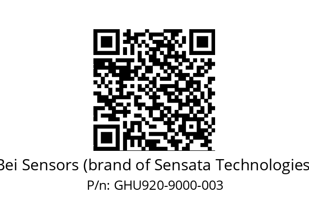  GHU9_20//5G59//09000//G6R//U0---- Bei Sensors (brand of Sensata Technologies) GHU920-9000-003